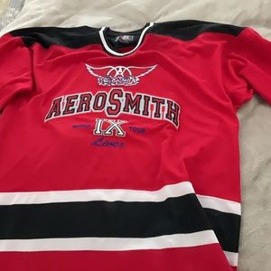 Aerosmith 9 Lives Tour perfect hockey jersey Giant tag men's large